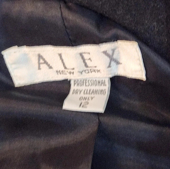 Alex New York 100% Silk gold tweed blazer - Picture 11 of 13